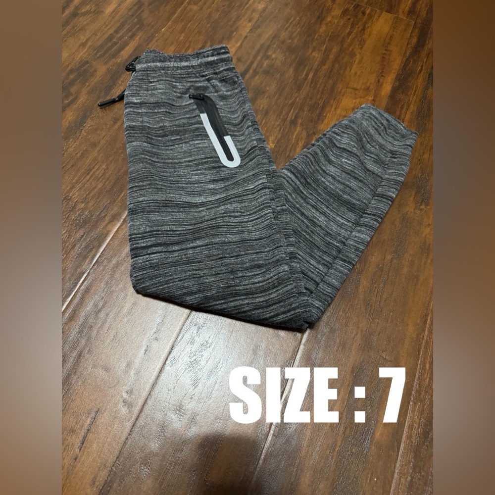 WAYSIDE BOYS GREY MARLED  JOGGER SWEATPANTS